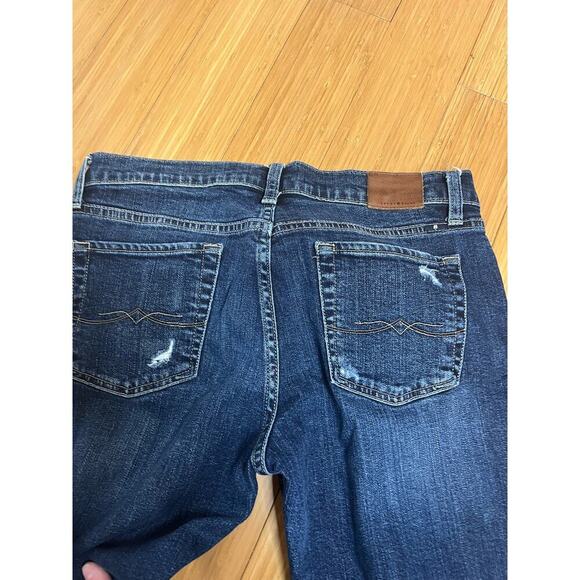 Lucky Brand Jeans Sienna Slim Boyfriend Women’s 6/28 Distressed Raw Hem Boho - Picture 10 of 16